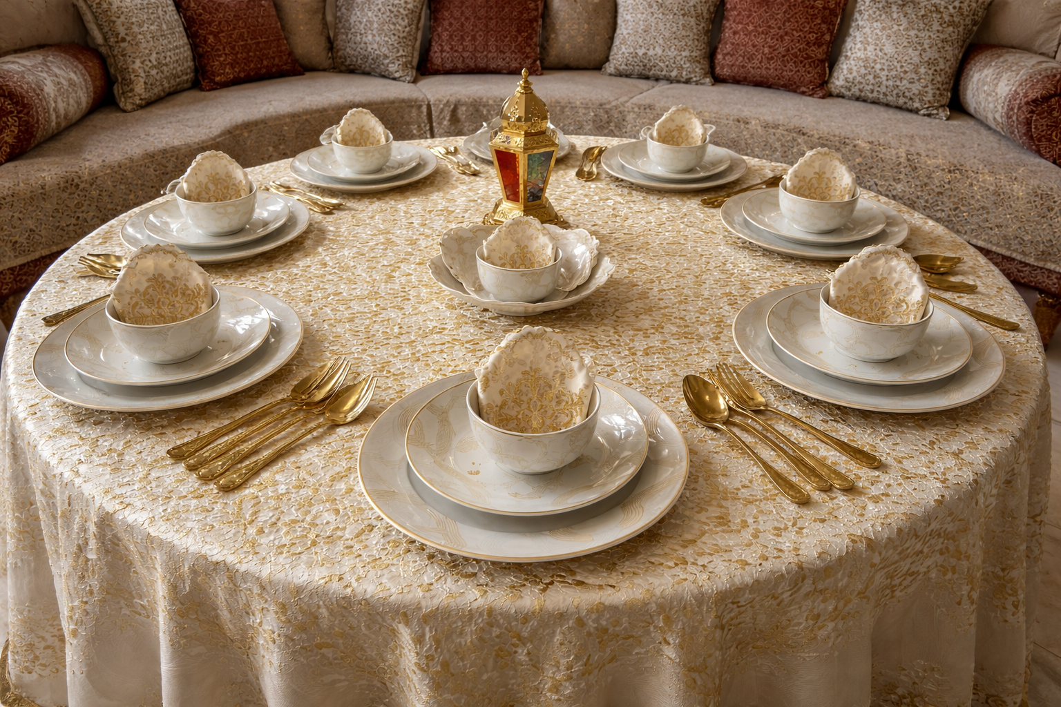 SERVICE 18 PIECES SERVICE DE 18 PIECES DORE – Image 1