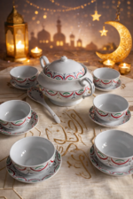 Service de 15 pièces étoile et lune – Image 6